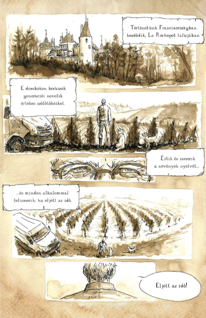 A Fouquerand eposz mintaoldal (írta és rajzolta: Gyuricza Márta)