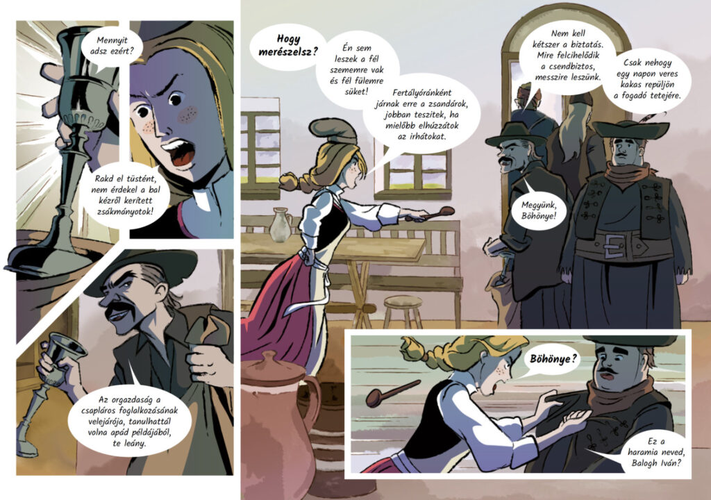 Ördögpörkölt mintaoldal (írta és rajzolta: Kálmán Áron)
